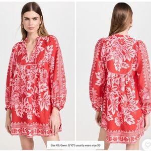 FARM Rio Flora Tapestry Mini Dress, WORN ONCE